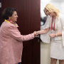 15 October 2019 Sandra Bozic, member of the National Assembly delegation to IPU, and UNICEF Regional Afshan Khan